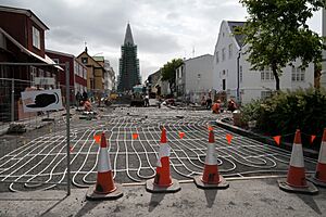 "Under-floor heating" in the street