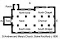025 Plan from Edmund Turnors 'Collections for the History of the Town and Soke of Grantham' (1806)
