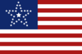 31 star US flag Grand Luminary star pattern for California