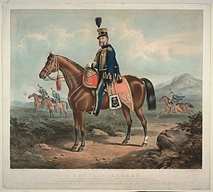 An officer of the Royal Gloucestershire Hussars