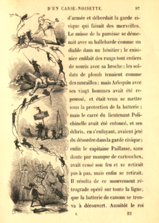 Bertall-battle scene illustration for Histoire d'un casse-noisette-volume 1-by Alexandre Dumas 1845