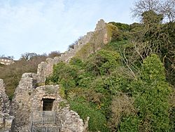 Berwick Castle 'Breakneck Path' and wall, Berwick-upon-Tweed, Northumbria.jpg