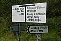 Bilingual Gaelic-English road sign in Scotland