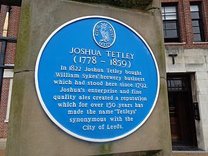 Blue plaque, the Tetley, Leeds (19th July 2014)