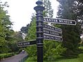 Botanic gardens belfast sign post