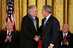 Bush presents Medal of Freedom to Edward William Brooke