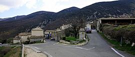A view of the village of Castellet