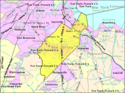 Census Bureau map of Old Bridge Township, New Jersey