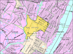 Census Bureau map of Ridgefield, New Jersey