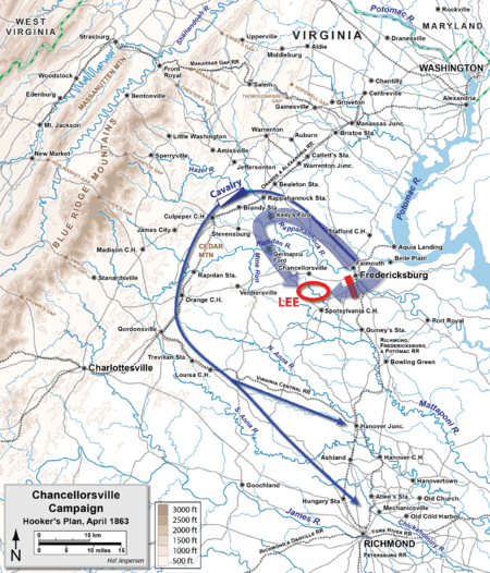 Chancellorsville Hooker's Plan