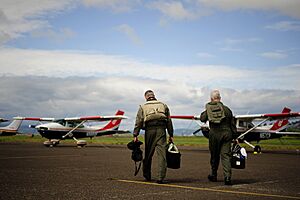 Civil Air Patrol pilots during Amalgam Dart 2009