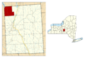 Cortland County NY Scott town highlighted