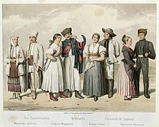 Costumes of Peasants from Romania, Hungary, Slovakia and Germany