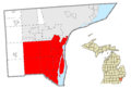 Downriver community, MI location