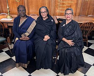 Droupadi Murmu met with Sheikh Hasina and Sheikh Rehana just before the state funeral of Queen Elizabeth II