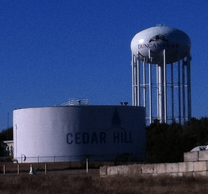 Duncanville & Cedar Hill water towers