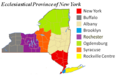 Ecclesiastical Province of New York map