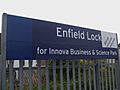 Enfield Lock stn signage