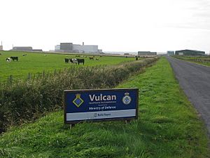 Entrance road to Vulcan NRTE - geograph.org.uk - 549147