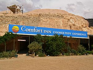 Entrance to an underground motel, Coober Pedy, 2007