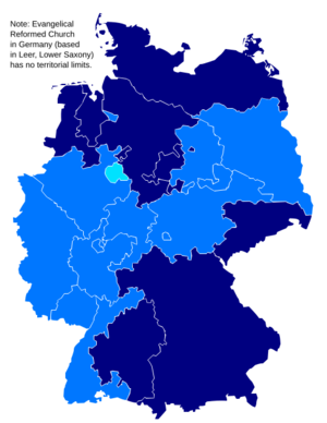 Evangelical Church in Germany - member churches by confession