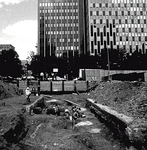 Excavation burial