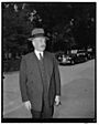French Ambassador sees President Roosevelt. Washington, D.C., May 29. Count de Saint-Quentin, French Ambassador, leaving the White House today after an especially requested conference with LCCN2016877698.jpg