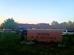 Frontier Jr. Sr. High School Sign