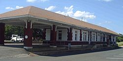 Train depot in Gurdon, June 2008