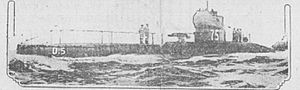 HMS D5 in the Bisbee paper January 7 1915.jpg