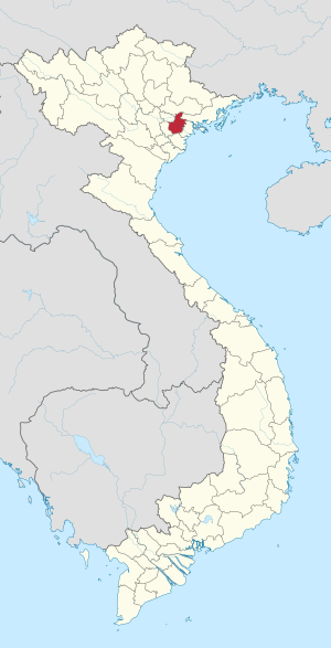 Location of Hải Dương within Vietnam