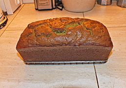Homemade avocado bread