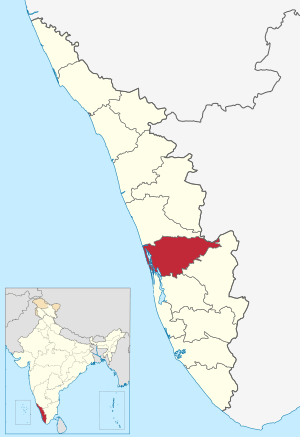 Location in Kerala, India