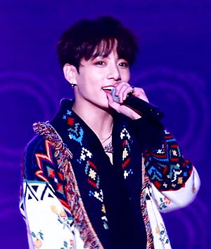 Jeon Jung-kook during the "Boy In Luv" performance at SBS Gayo Daejeon, 25 December 2018 02