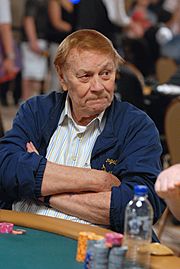 Jerry Buss playing the WSOP