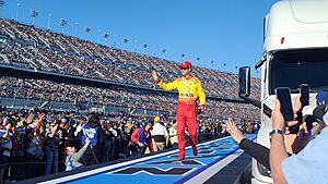 Joey Logano introduced at the 2024 Daytona 500