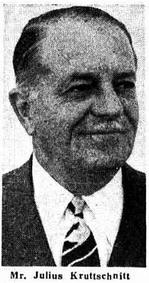 Julius Kruttschnitt, Chairman of Mount Isa Mines, 1946