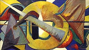 Katherine Sophie Dreier - Abstract Painting of Marcel Duchamp - 1918