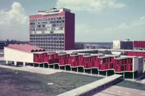 La antigua Facultad de Ciencias en UNAM, la Ciudad de Mexico