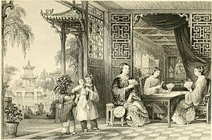 Ladies of a Mandarin's Family at Cards