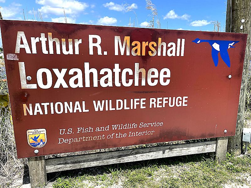 Loxahatchee National Wildlife Refuge-sign