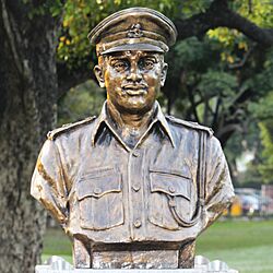 Major Somnath Sharma statue at Param Yodha Sthal Delhi