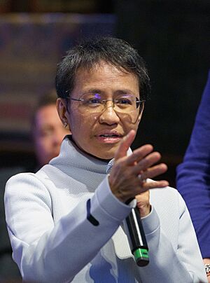 Maria Ressa giving a question at the International Journalism Festival 2024 in Perugia, Italy (cropped).jpg