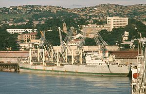 Matadi city port 1965