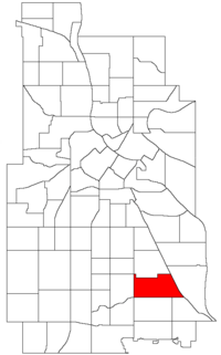 Location of Ericsson within the U.S. city of Minneapolis