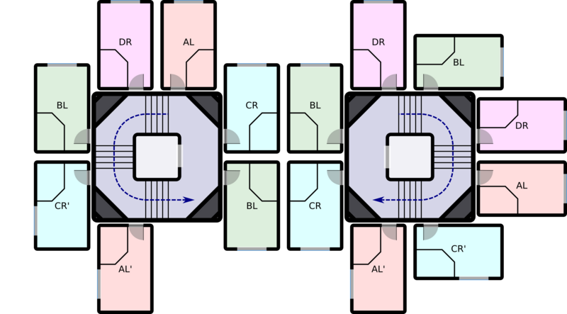 Nakagin capsule arrangement (04F,05F) rA