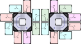 Nakagin capsule arrangement (07F) rA