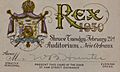 New Orleans Mardi Gras 1950 Rex admit card - 02