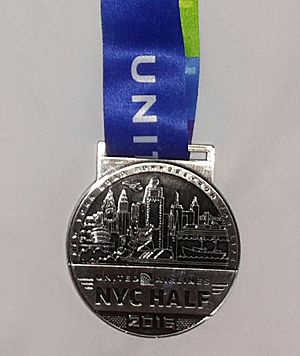 New York Half Marathon Medal 2016