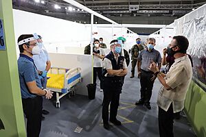 Ninoy Aquino Stadium COVID-19 quarantine inspection